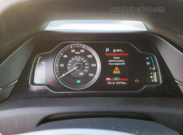 KMHC65LD1MU261591 2021 HYUNDAI IONIQ Black Widok zestawu wskaźników