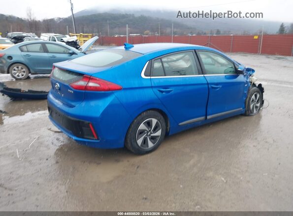 KMHC75LC0JU090624 2018 HYUNDAI IONIQ HYBRID Blue Tył prawy