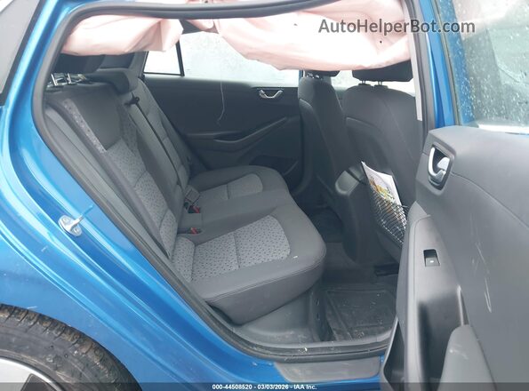 KMHC75LC0JU090624 2018 HYUNDAI IONIQ HYBRID Blue Widok naklejki z numerem VIN