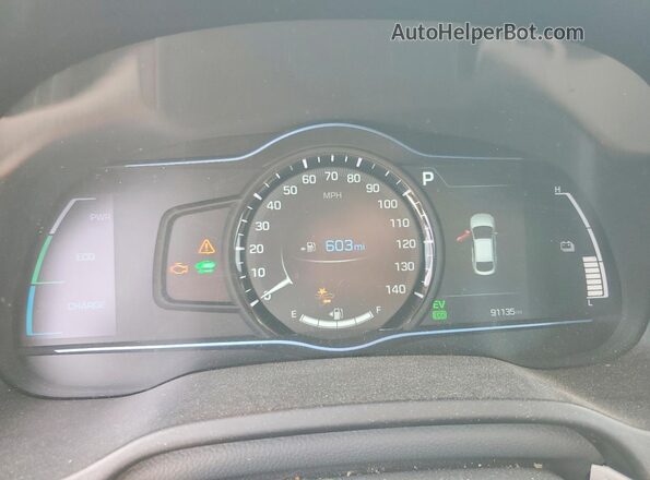 KMHC75LC0KU132338 2019 HYUNDAI IONIQ Серый 