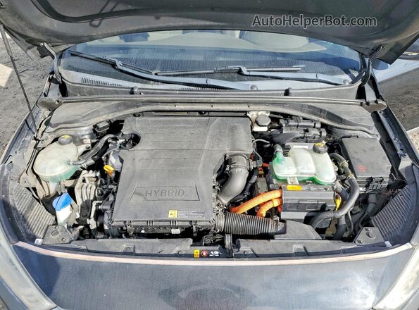 KMHC75LC2HU049650 2017 HYUNDAI IONIQ Черный Вид задней части салона