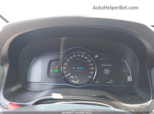 KMHC75LC5KU105782 2019 HYUNDAI IONIQ HYBRID White Հետևի նստատեղերի տեսք