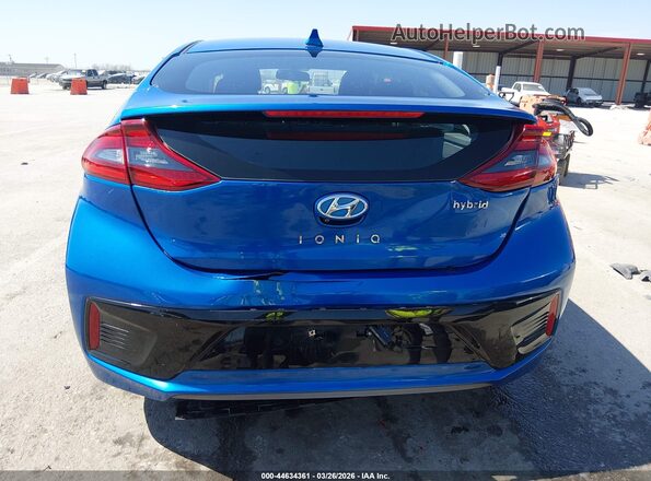 KMHC75LC6JU092250 2018 HYUNDAI IONIQ HYBRID Blue წინა ხედი