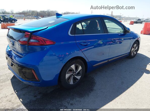 KMHC75LC6JU092250 2018 HYUNDAI IONIQ HYBRID Blue უკანა მარჯვენა