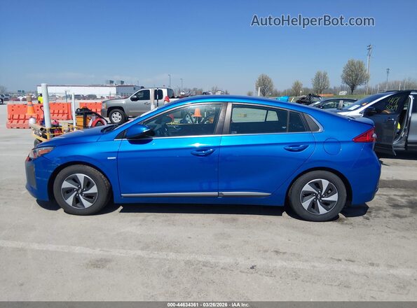 KMHC75LC6JU092250 2018 HYUNDAI IONIQ HYBRID Blue სალონის 360-გრადუსიანი ხედი