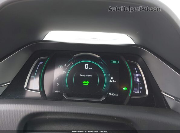 KMHC75LC7LU190125 2020 HYUNDAI IONIQ HYBRID White Вид задніх сидінь