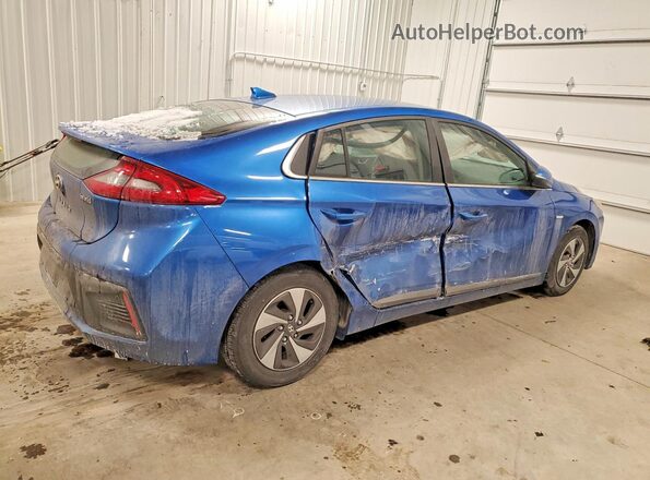 KMHC75LC9HU047992 2017 HYUNDAI IONIQ Blue Trasero derecho