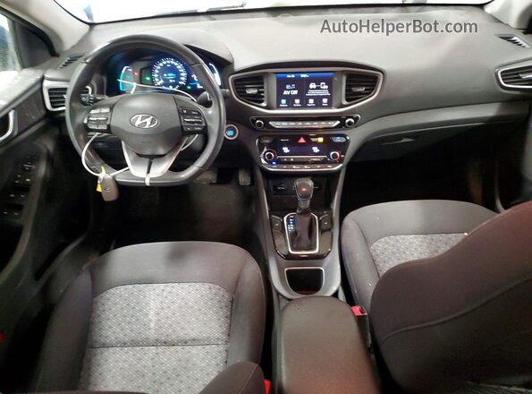 KMHC75LC9HU047992 2017 HYUNDAI IONIQ Blue Vista del salpicadero