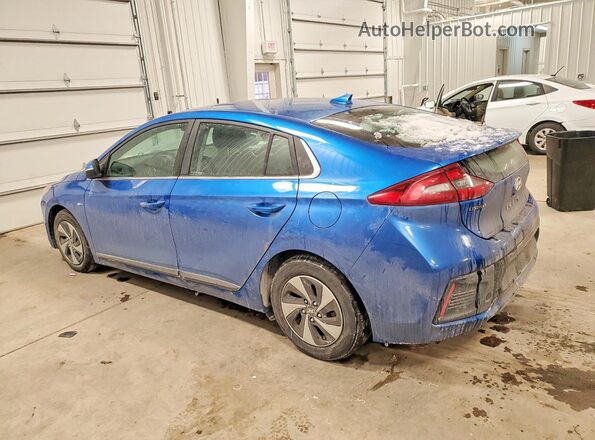 KMHC75LC9HU047992 2017 HYUNDAI IONIQ Blue Trasero izquierdo