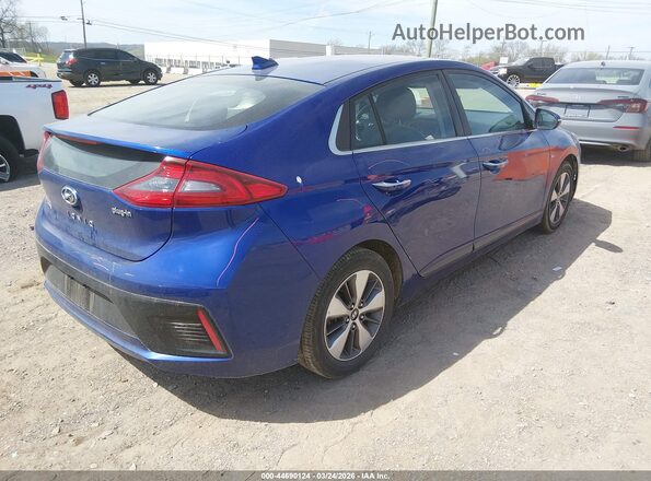 KMHC75LD5KU158832 2019 HYUNDAI IONIQ PLUG-IN HYBRID Blue Задня права чверть
