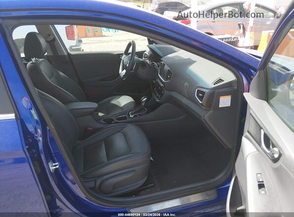 KMHC75LD5KU158832 2019 HYUNDAI IONIQ PLUG-IN HYBRID Blue Вид салону спереду