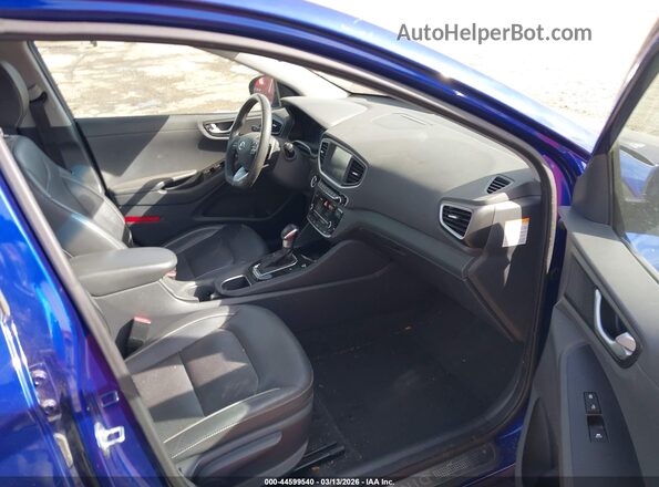 KMHC75LD7KU105677 2019 HYUNDAI IONIQ PLUG-IN HYBRID Blue Вид салону спереду