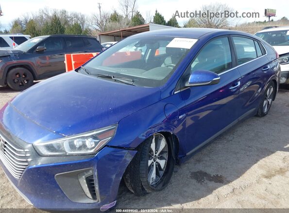 KMHC75LD7KU105677 2019 HYUNDAI IONIQ PLUG-IN HYBRID Blue Панорамний вид салону 360°