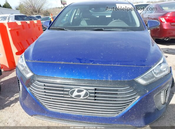 KMHC75LD7KU105677 2019 HYUNDAI IONIQ PLUG-IN HYBRID Blue Вид щитка приладів