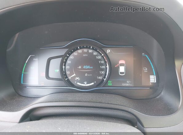 KMHC75LD7KU105677 2019 HYUNDAI IONIQ PLUG-IN HYBRID Blue Вид задніх сидінь