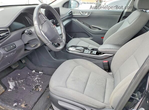 KMHC75LJ0MU081828 2021 HYUNDAI IONIQ Черный Вид салона спереди