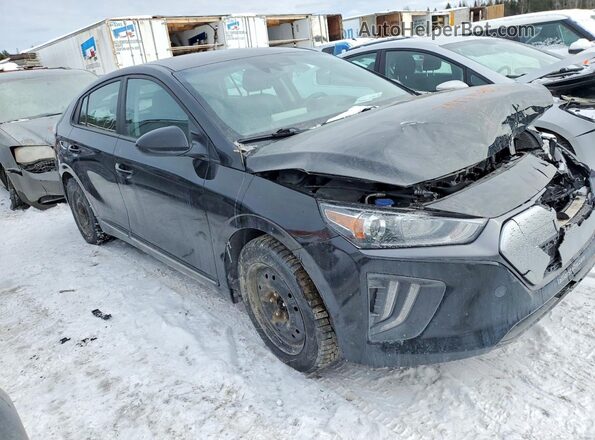 KMHC75LJ0MU081828 2021 HYUNDAI IONIQ Черный Передняя правая четверть