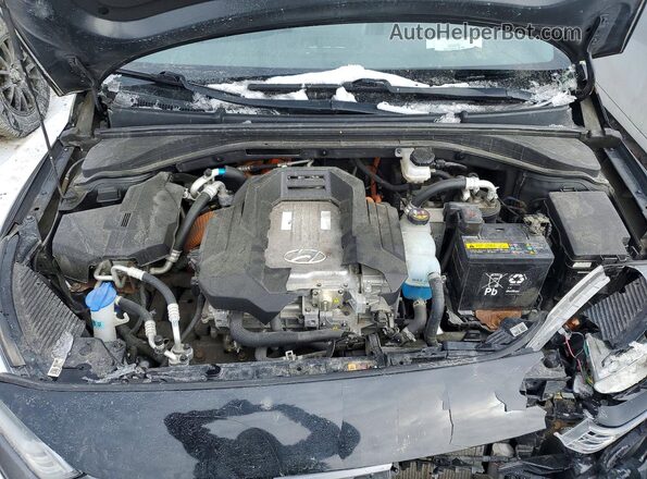KMHC75LJ0MU081828 2021 HYUNDAI IONIQ Черный Вид задней части салона