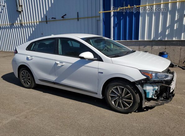 KMHC75LJ9LU060734 2020 HYUNDAI IONIQ Белый Передняя правая четверть