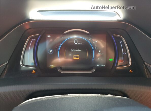 KMHC75LJ9LU060734 2020 HYUNDAI IONIQ Белый Вид щитка приборов