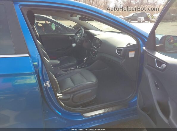 KMHC85LC0HU029684 2017 HYUNDAI IONIQ HYBRID Blue 