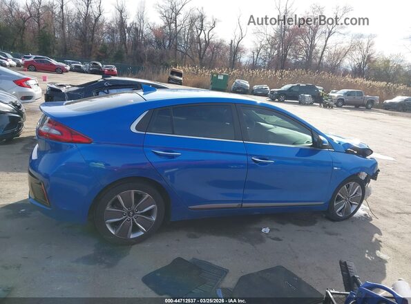 KMHC85LC0HU029684 2017 HYUNDAI IONIQ HYBRID Blue 