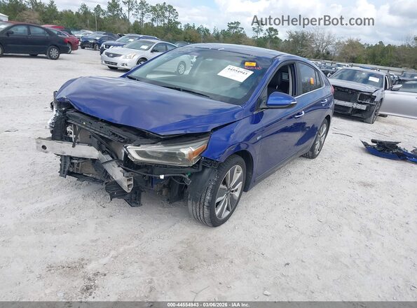 KMHC85LC0KU130053 2019 HYUNDAI IONIQ HYBRID Синий 