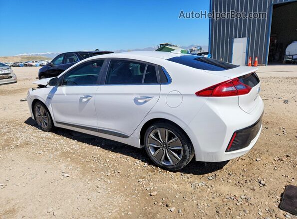 KMHC85LC2HU051542 2017 HYUNDAI IONIQ White Trasero izquierdo