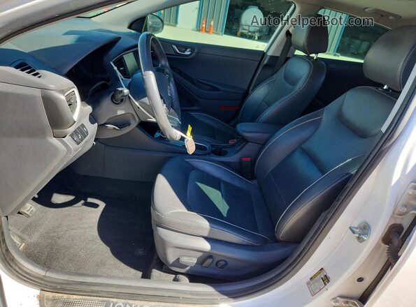 KMHC85LC2HU051542 2017 HYUNDAI IONIQ White Vista interior delantera