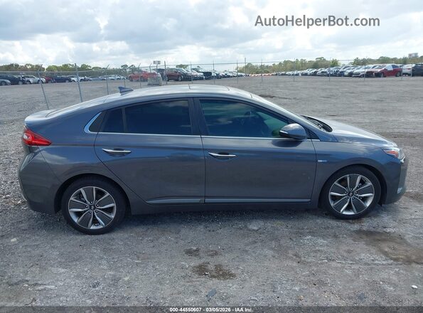 KMHC85LC9HU035810 2017 HYUNDAI IONIQ HYBRID Gray 