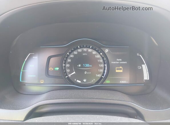 KMHC85LCXJU083855 2018 HYUNDAI IONIQ HYBRID Silver Вид задніх сидінь
