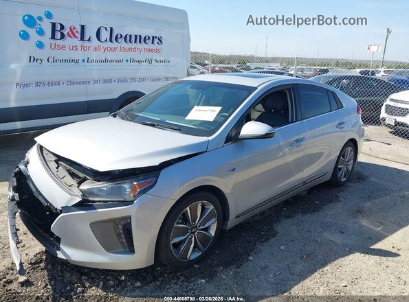 KMHC85LCXJU083855 2018 HYUNDAI IONIQ HYBRID Silver Передня ліва чверть