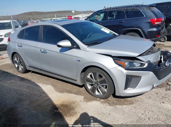 KMHC85LCXJU083855 2018 HYUNDAI IONIQ HYBRID Silver Вид задньої частини салону