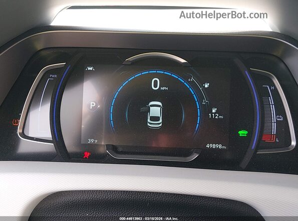 KMHC85LJ8LU061158 2020 HYUNDAI IONIQ ELECTRIC White უკანა სავარძლების ხედი
