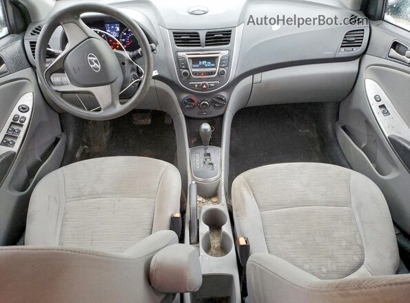 KMHCT4AE0HU244530 2017 HYUNDAI ACCENT Silver წინა პანელის ხედი