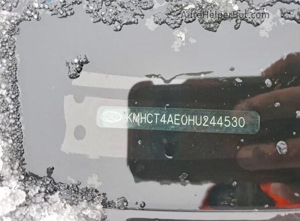 KMHCT4AE0HU244530 2017 HYUNDAI ACCENT Silver ძრავის განყოფილების ხედი