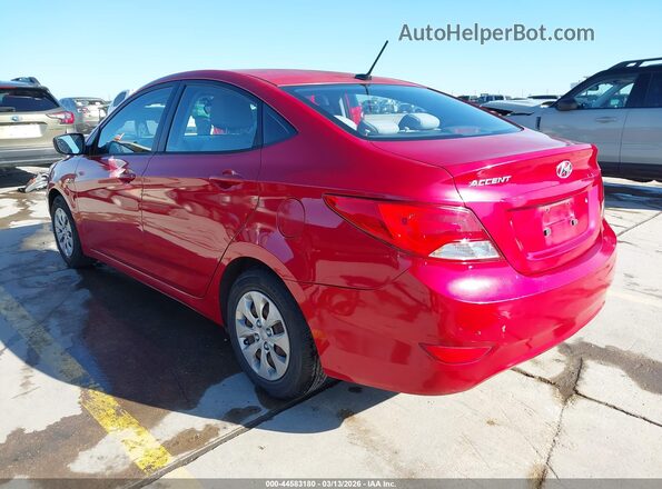KMHCT4AE1GU970685 2016 HYUNDAI ACCENT Red Задня ліва чверть