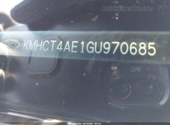 KMHCT4AE1GU970685 2016 HYUNDAI ACCENT Red Вид підкапотного простору