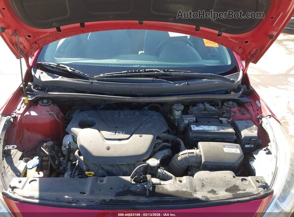 KMHCT4AE1GU970685 2016 HYUNDAI ACCENT Red Вид ззаду