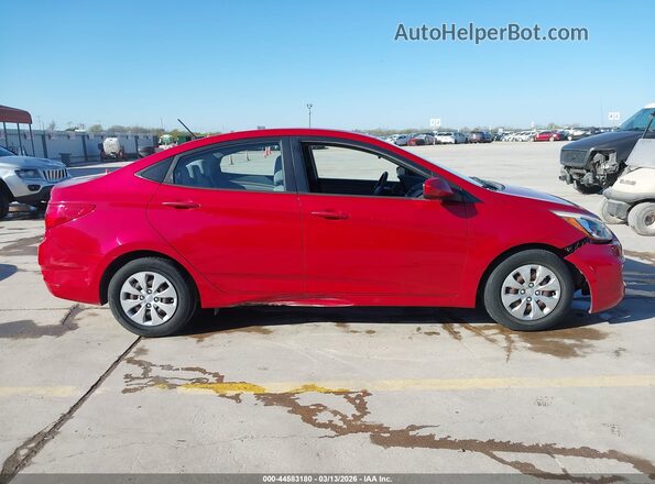 KMHCT4AE1GU970685 2016 HYUNDAI ACCENT Red Вид задньої частини салону