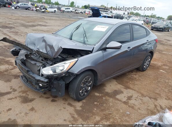 KMHCT4AE2GU151619 2016 HYUNDAI ACCENT Gray Front left