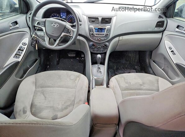 KMHCT4AE4GU089947 2016 HYUNDAI ACCENT Blue Вид панелі приладів