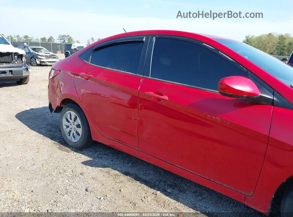 KMHCT4AE7GU991024 2016 HYUNDAI ACCENT Red Vista del cuadro de instrumentos