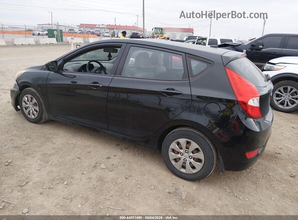 KMHCT5AEXGU240053 2016 HYUNDAI ACCENT Black უკანა მარცხენა