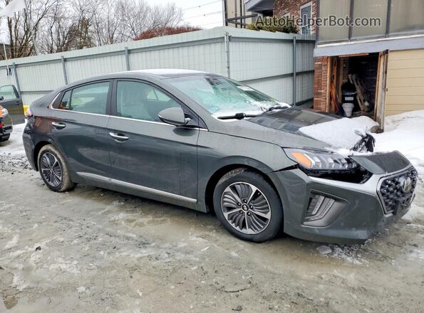 KMHCX5LD7MU250494 2021 HYUNDAI IONIQ Gray Delantero derecho