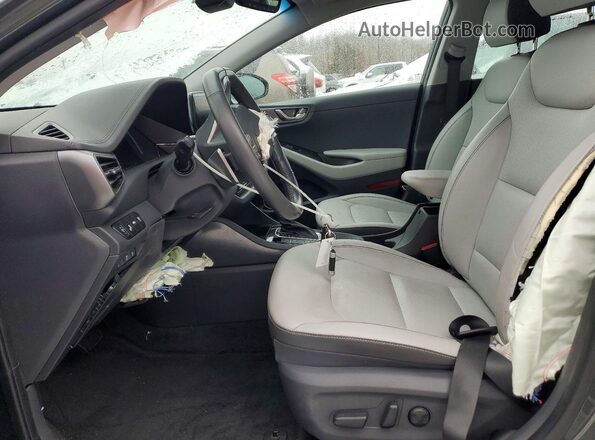 KMHCX5LD7MU250494 2021 HYUNDAI IONIQ Gray Vista interior delantera
