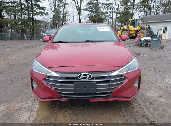 KMHD74LF1KU791831 2019 HYUNDAI ELANTRA Red 