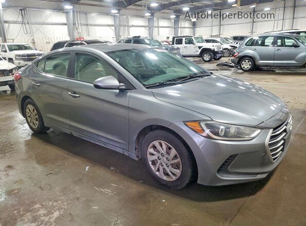 KMHD74LF2HU088117 2017 HYUNDAI ELANTRA Серебряный Передняя правая четверть