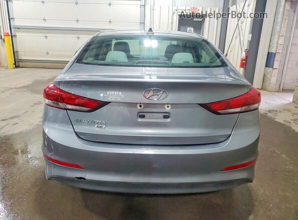 KMHD74LF2HU088117 2017 HYUNDAI ELANTRA Серебряный Вид сзади