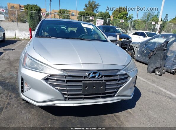 KMHD74LF2KU861577 2019 HYUNDAI ELANTRA Silver Instrument cluster view